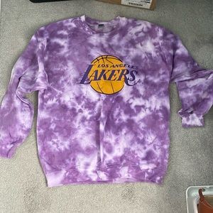 Lakers tie dye crew neck